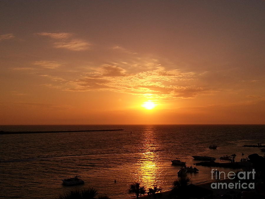 Gulf of Mexico Sunset #1 Photograph by Lora Duguay