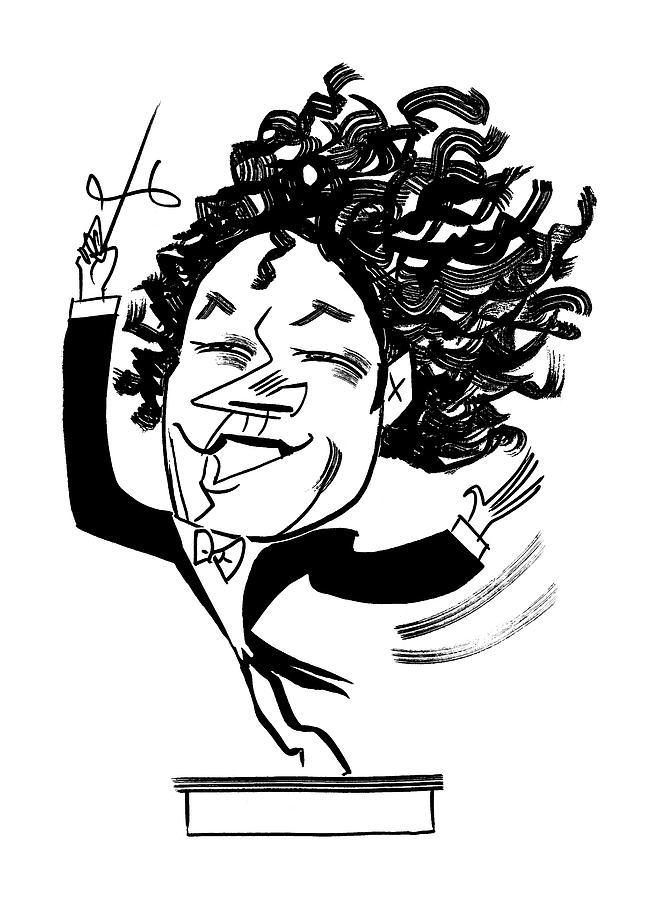 Gustavo Dudamel Drawing by Tom Bachtell Gustavo Dudamel Drawing by Tom Bachtell