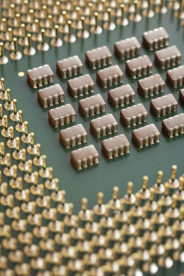 Device Photograph - Hafnium-based Microprocessor #1 by Science Photo Library