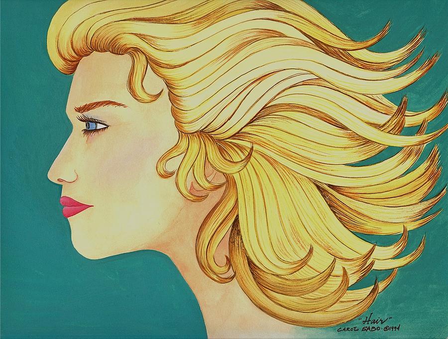 Hair Painting by Carol Sabo - Fine Art America