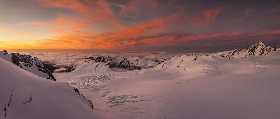 Halcombe Peak And Fox Glacier  Photograph by Colin Monteath