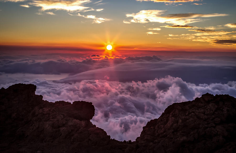 Haleakala Sunset 5 Photograph by Mike Neal