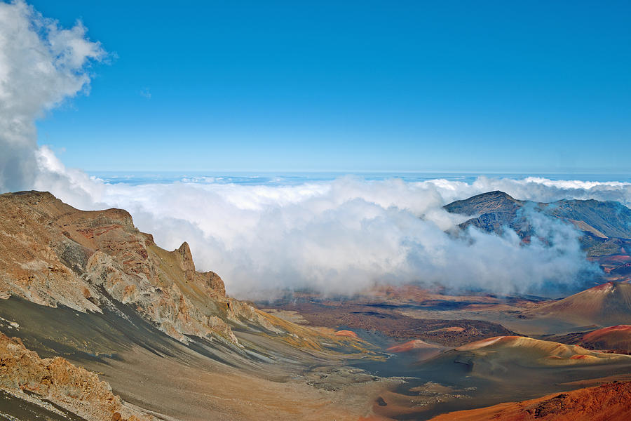 Haleakala Volcano and Crater Maui Hawaii  #1 Photograph by Marek Poplawski