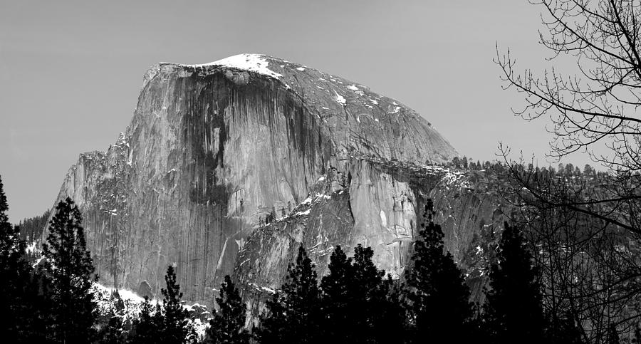 Yosemite National Park Photograph - Half Dome In BW #1 by Leon Chang
