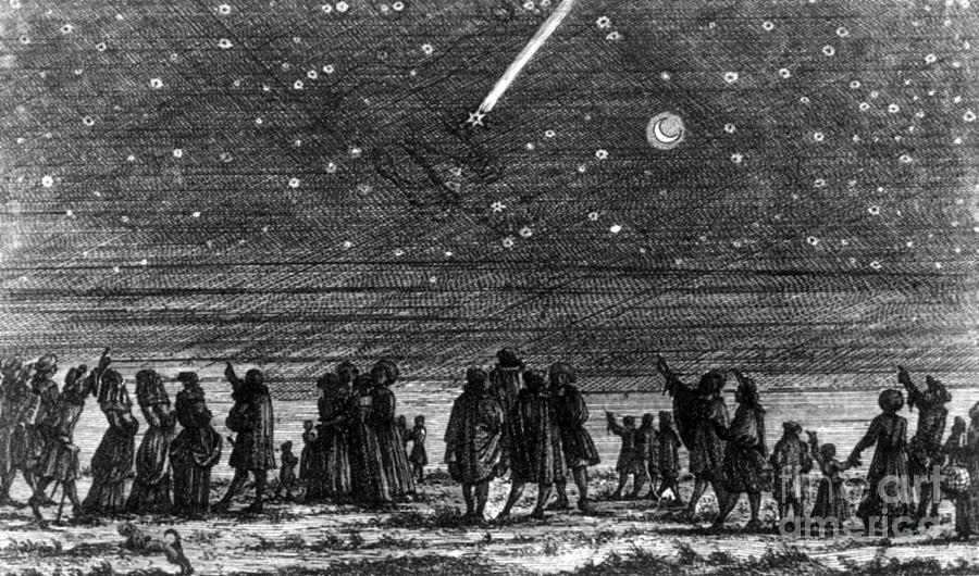 Science Photograph - Halleys Comet, 1682 #1 by Science Source