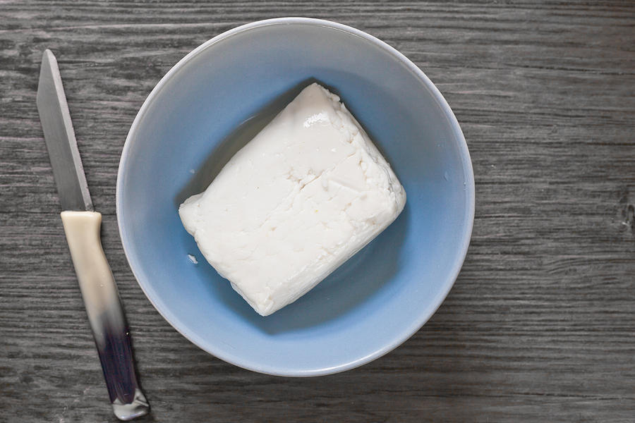 Cheese Photograph - Halloumi Cheese #1 by Tom Gowanlock