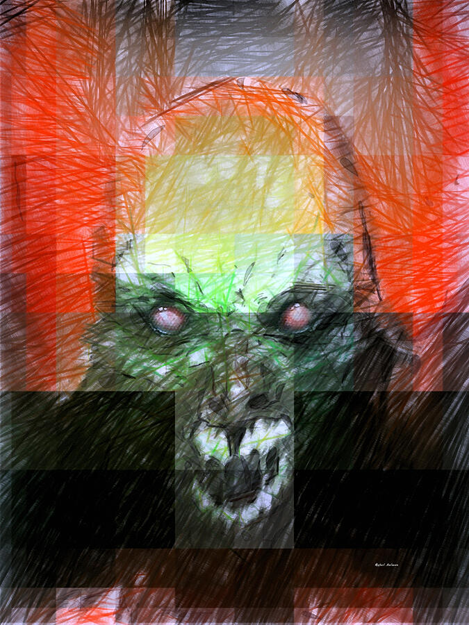 Halloween Mask #1 Digital Art by Rafael Salazar