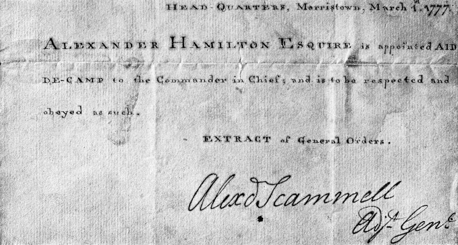 1777 Photograph - Hamilton: Appointment, 1777 #1 by Granger