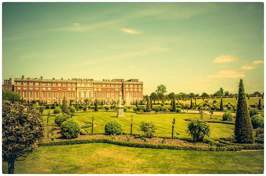 Hampton Court Palace Gardens as seen from The Knot Garden #1 Photograph by Lenny Carter