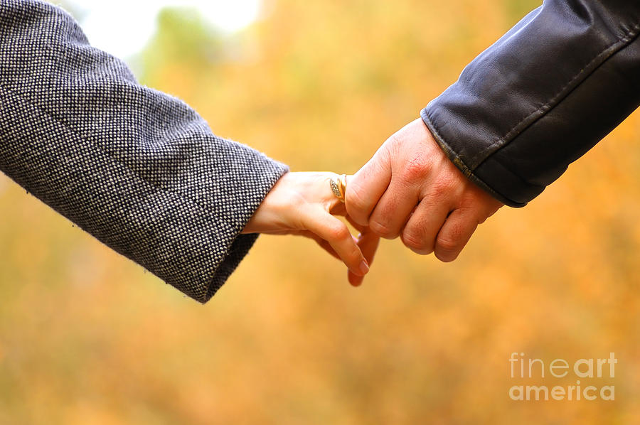 Fall Photograph - Hand-in-hand #1 by Michal Bednarek