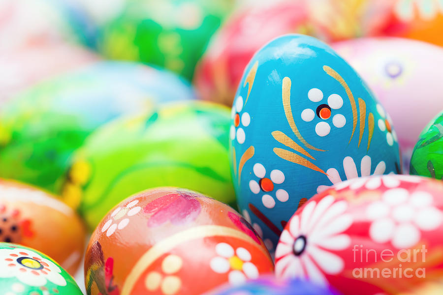 Handmade Easter eggs collection #1 Photograph by Michal Bednarek