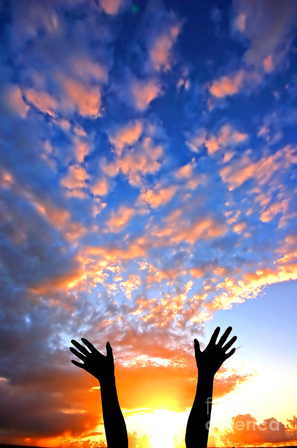 Hands up to the sky showing happiness #1 Photograph by Michal Bednarek