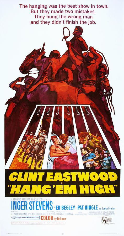 Movie Photograph - Hang Em High, Clint Eastwood, 1968 #1 by Everett