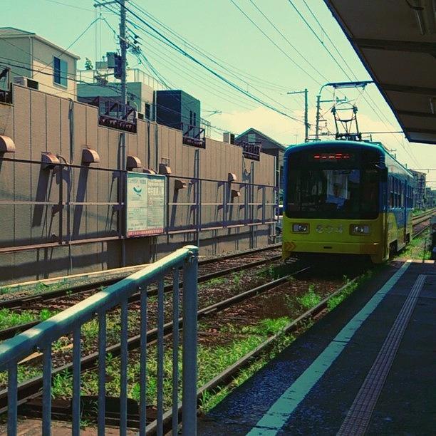 Train Photograph - Hankai Railway  阪堺電車 #1 by My Senx