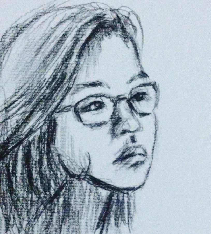 Hannah  #1 Drawing by Hae Kim