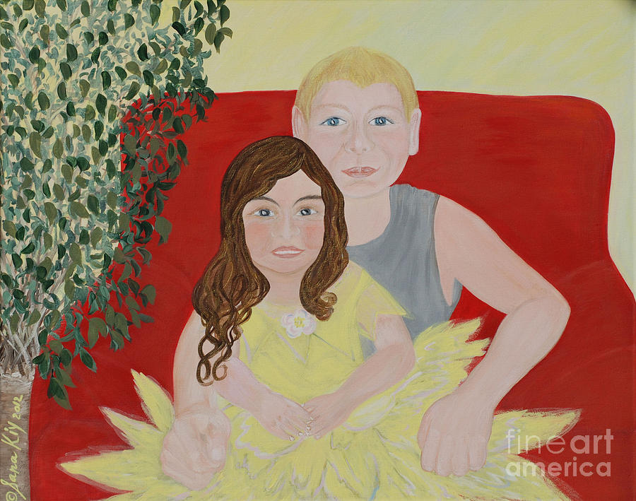 Happy Children. Inspirations Collection. #1 Painting by Oksana Semenchenko