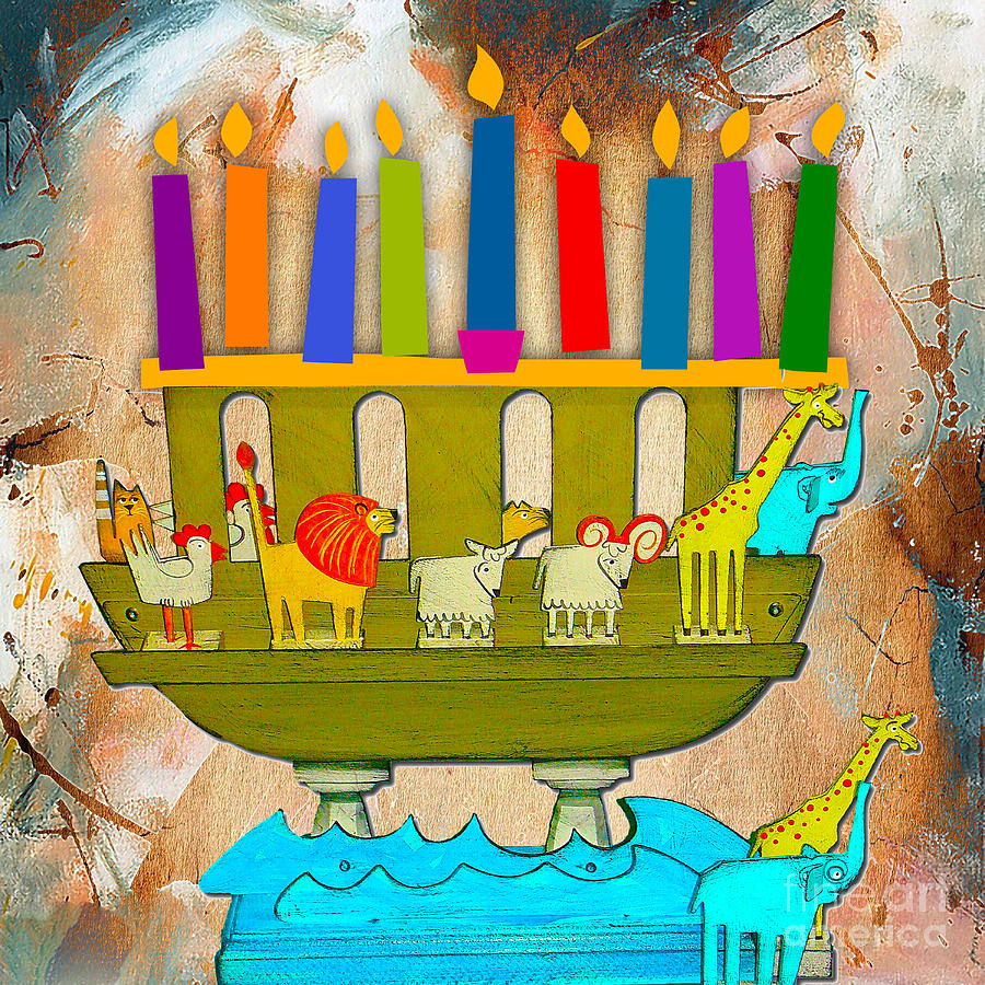 Happy Hanukkah #2 Mixed Media by Marvin Blaine