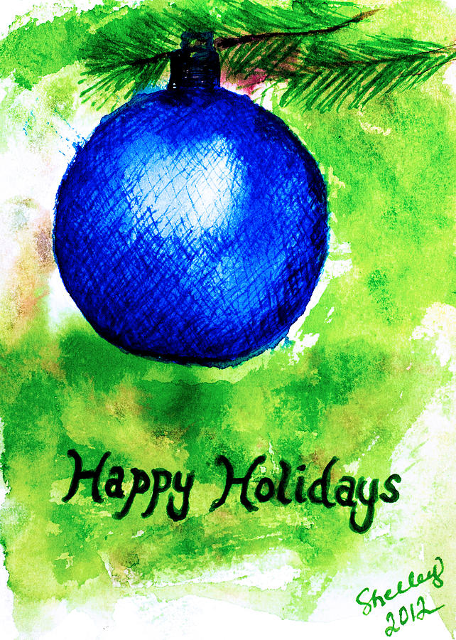 Happy Holidays #1 Painting by Shelley Bain