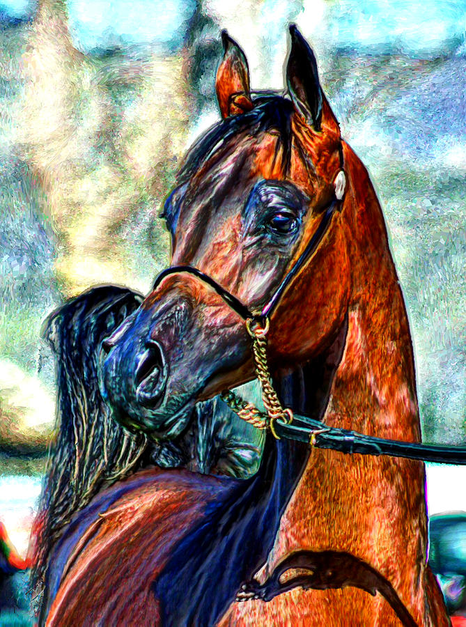 Superb Stallion #4 Painting by Bruce Nutting