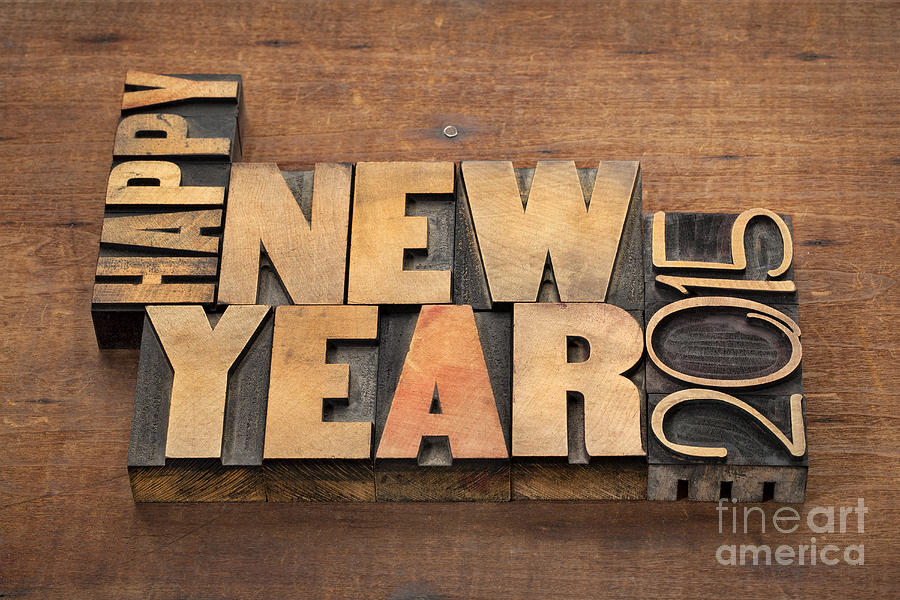 Happy New Year 2015 #1 Photograph by Marek Uliasz