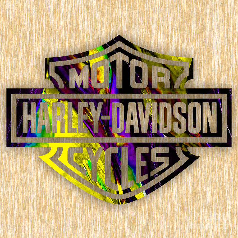 Harley Davidson Motorcycles #1 Mixed Media by Marvin Blaine