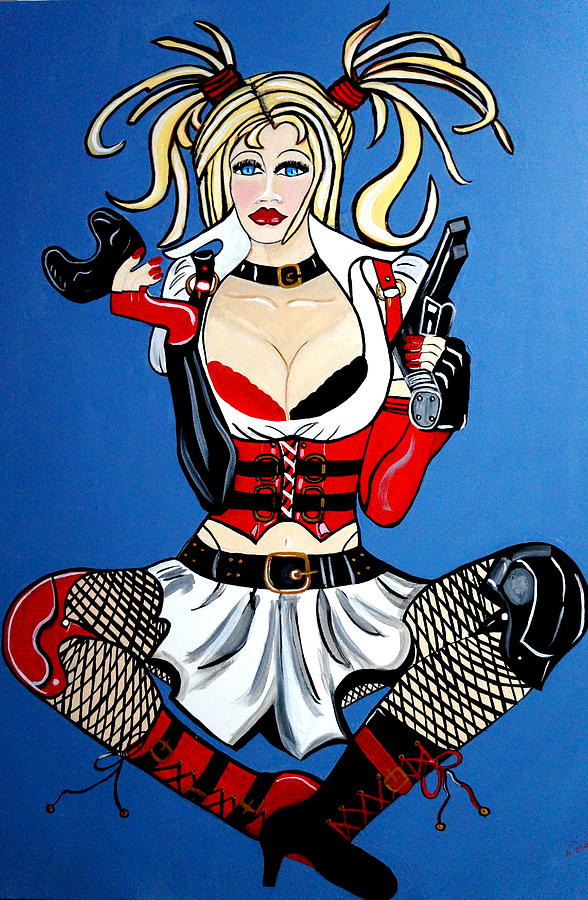 Harley Quinn Suzanne Painting by Nora Shepley
