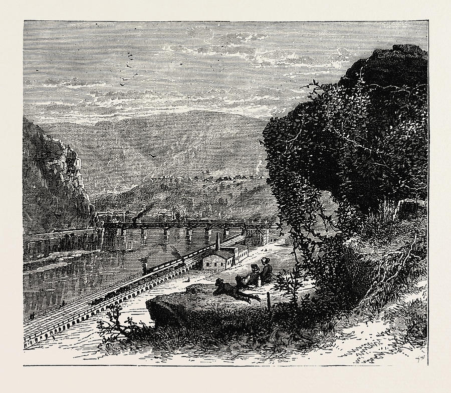 Harpers Ferry, United States Of America Drawing by American School ...