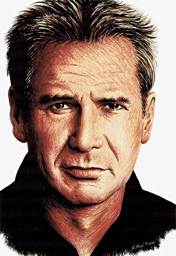 Harrison Ford #1 Drawing by Andrew Read