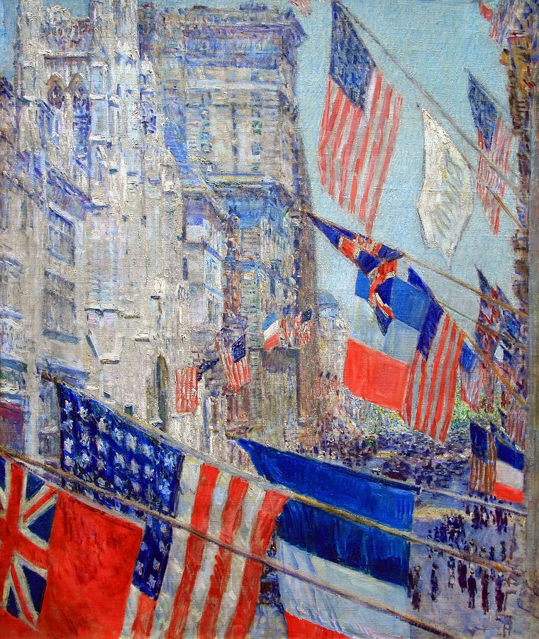 Childe Hassam Photograph - Hassams Allies Day May 1917 -- The Avenue Of The Allies by Cora Wandel