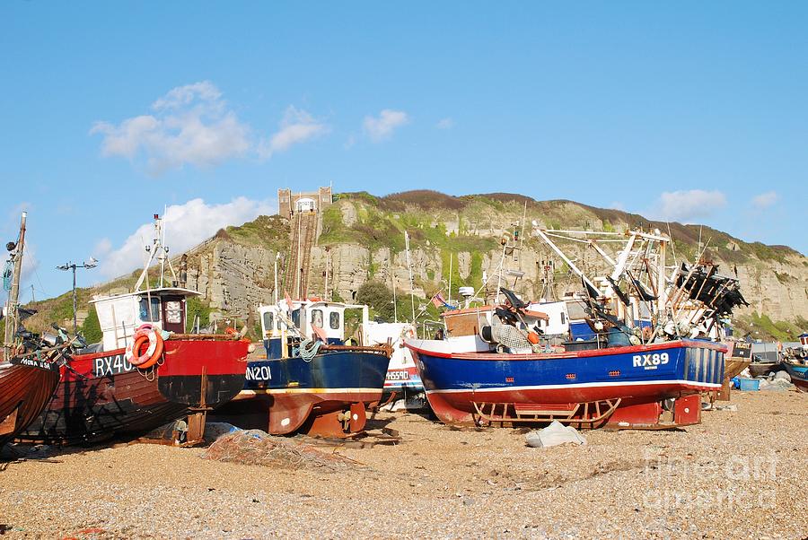 Hastings fishing fleet #1 Photograph by David Fowler