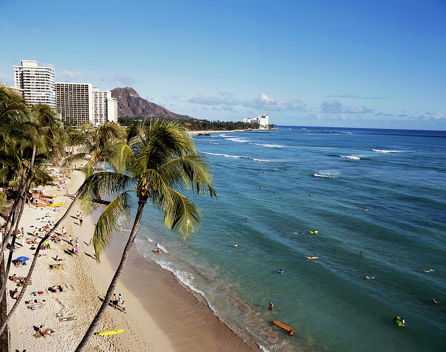 Hawaii Islands, Oahu, Waikiki, View Photograph by Douglas Peebles ...