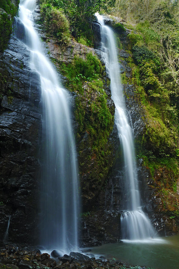 Hawaiian Waterfall #1 Photograph by James Roemmling