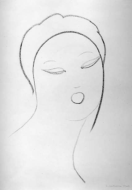 Head Of A Woman Drawing by Gaston Lachaise - Fine Art America