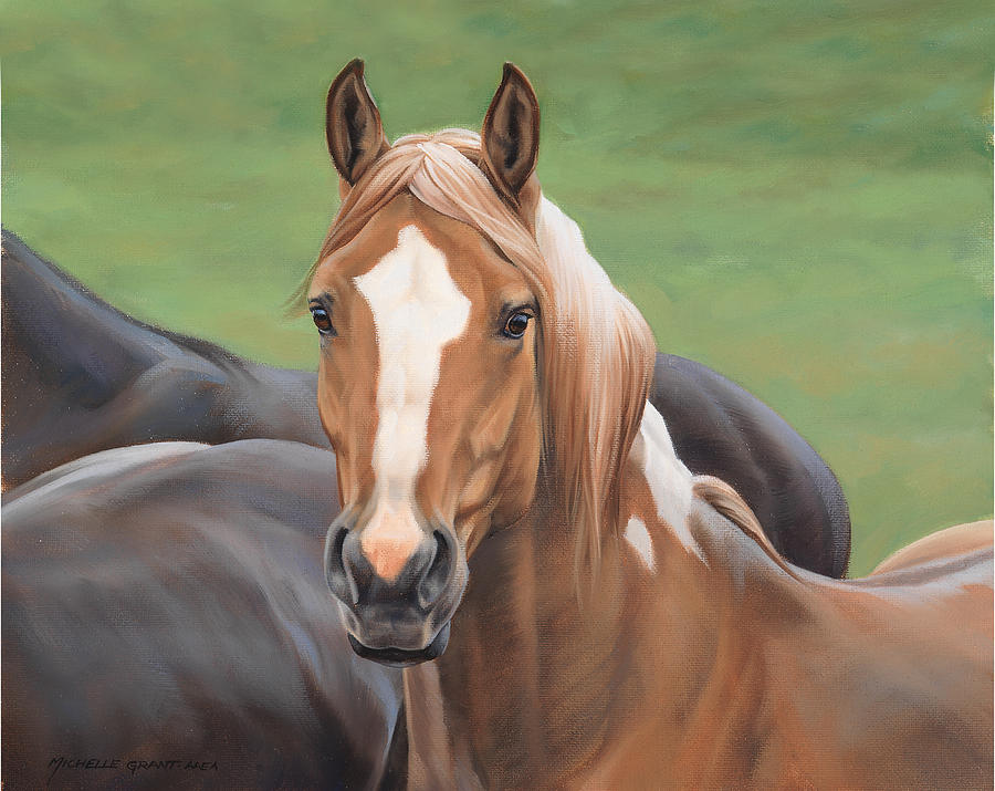 Horse Painting - Heads Up #1 by JQ Licensing