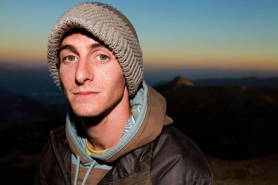 Headshotportrait Of A Male Climber Photograph By Corey Rich Fine Art America