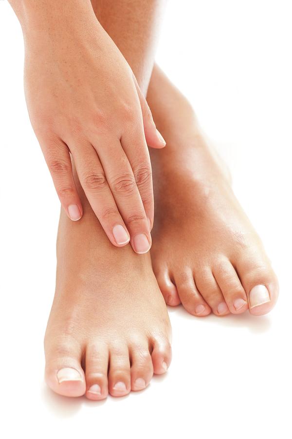 Top view of a man's healthy feet - Stock Image - P701/0128 - Science Photo  Library