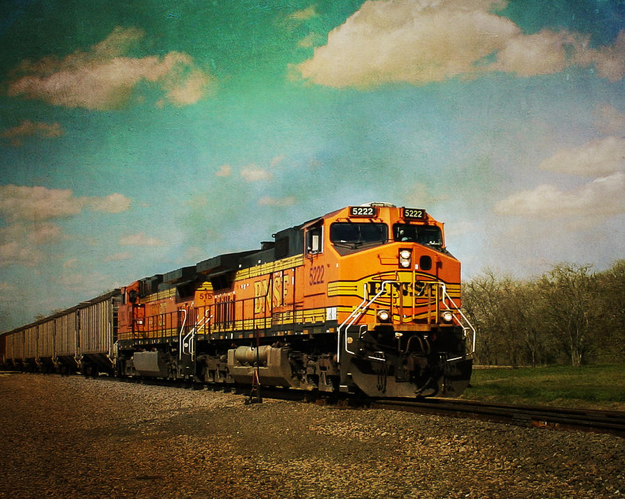 Transportation Photograph - Hear the Train A Coming by Jeff Mize