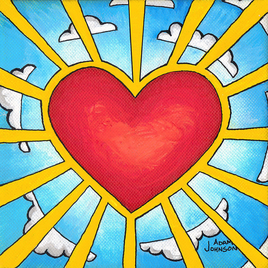 Heart Shine Painting by Adam Johnson
