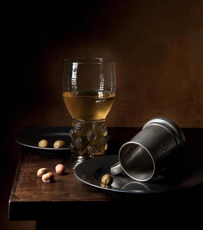 Heda - Still Life with Large Roemer and Goblet Photograph by Levin Rodriguez
