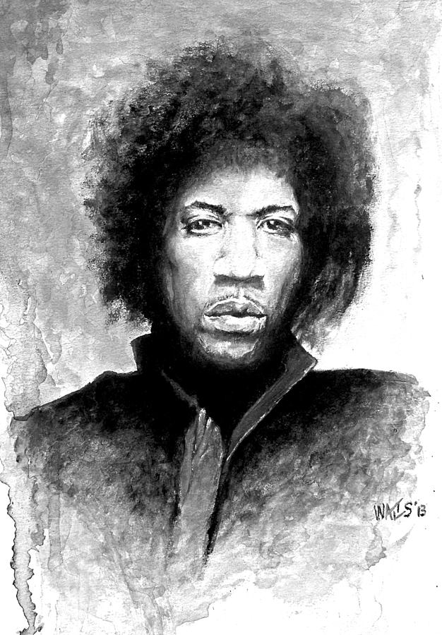 Hendrix Portrait Painting by William Walts