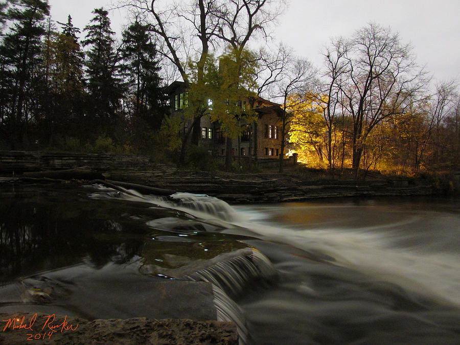Tree Photograph - Henry Ford Mansion Waterfall #1 by Michael Rucker