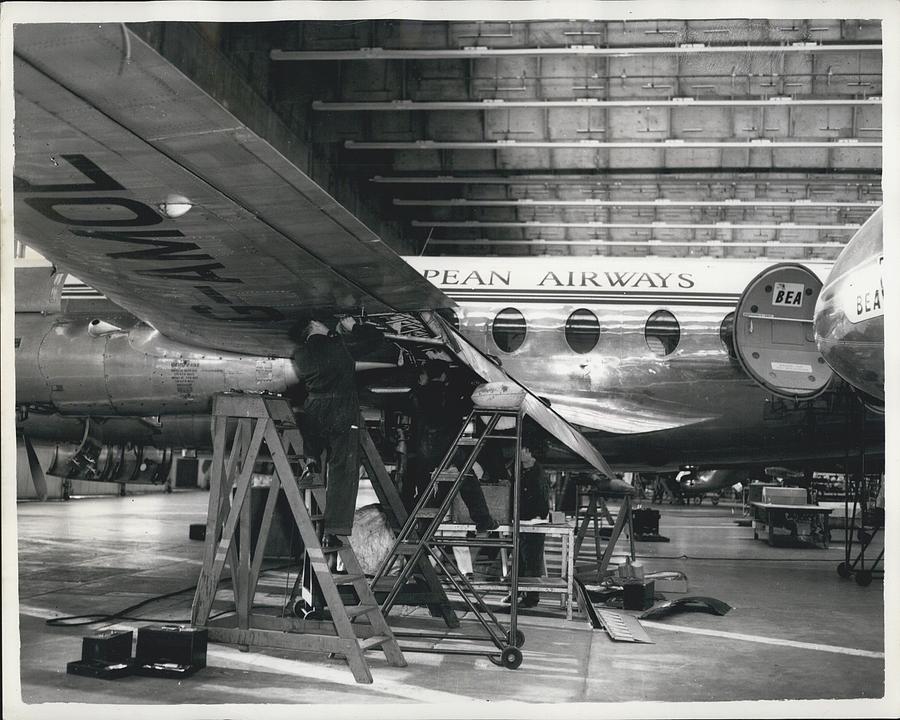 Vintage Photograph - Hew Bolts For Viscounts #1 by Retro Images Archive