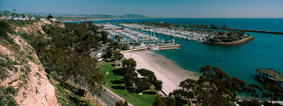 Transportation Photograph - High Angle View Of A Harbor, Dana Point #1 by Panoramic Images