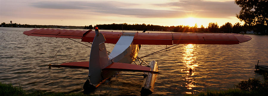 Anchorage Photograph - High Angle View Of A Sea Plane, Lake #1 by Panoramic Images
