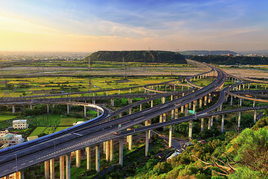 Highway Intersection At Central Taiwan #1 Photograph by Thunderbolt tw (bai Heng-yao) Photography