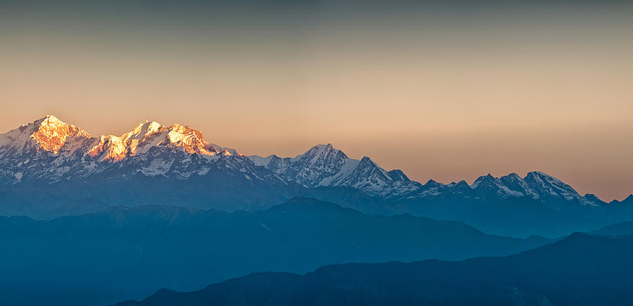 Himalayan Mountains View from Mt. Shivapuri #1 Photograph by U Schade
