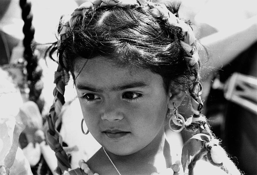 Hispanic Child Traditional Dress Parada De Los Ninos Tucson Arizona 1969 Photograph by David Lee Guss