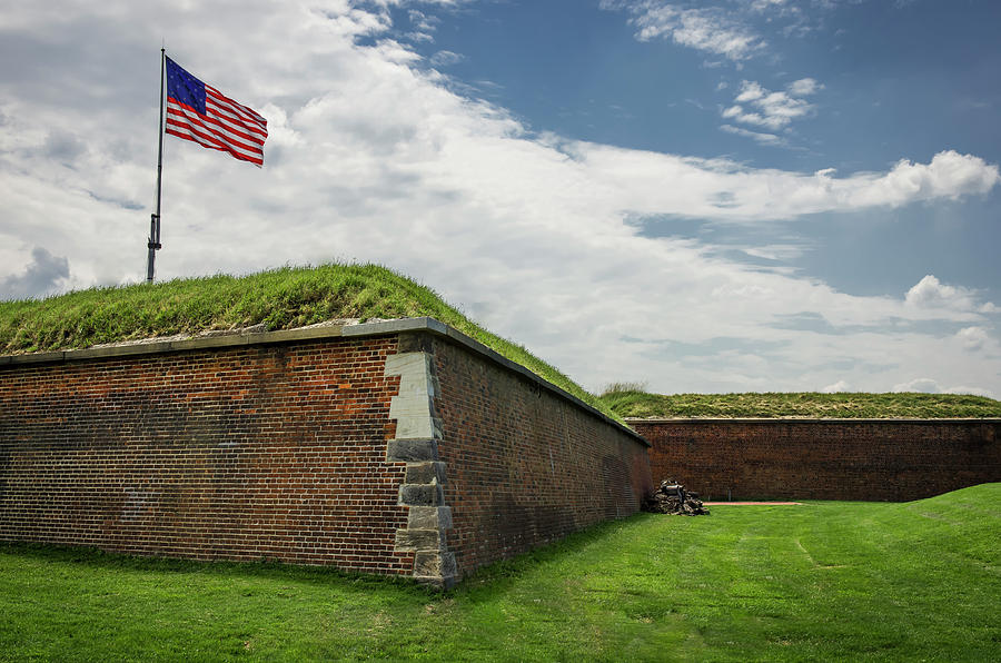 Baltimore Photograph - Historic Fort Mchenry, Birthplace #1 by Jerry Ginsberg