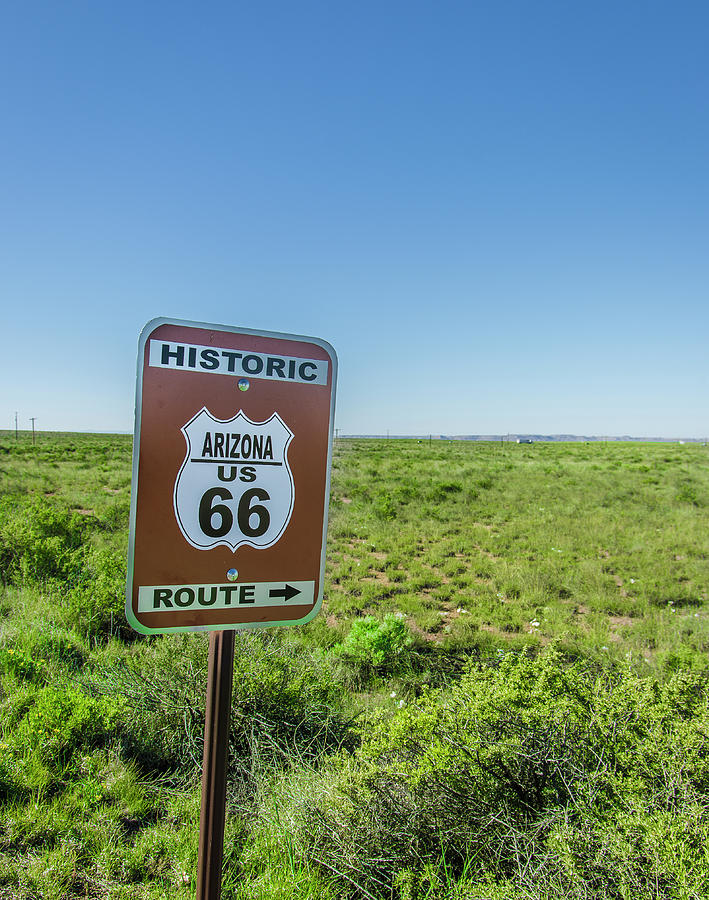 Petrified Forest National Park Photograph - Historic Old Route 66 Passed #1 by Jerry Ginsberg