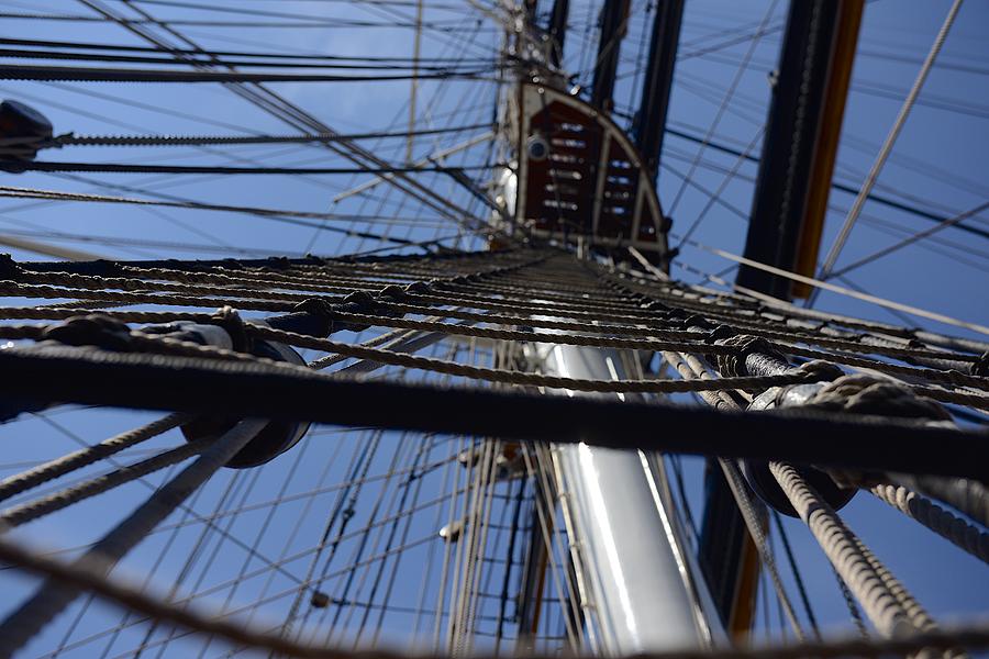 HMS Cutty Sark Rigging Photograph by Clyn Robinson